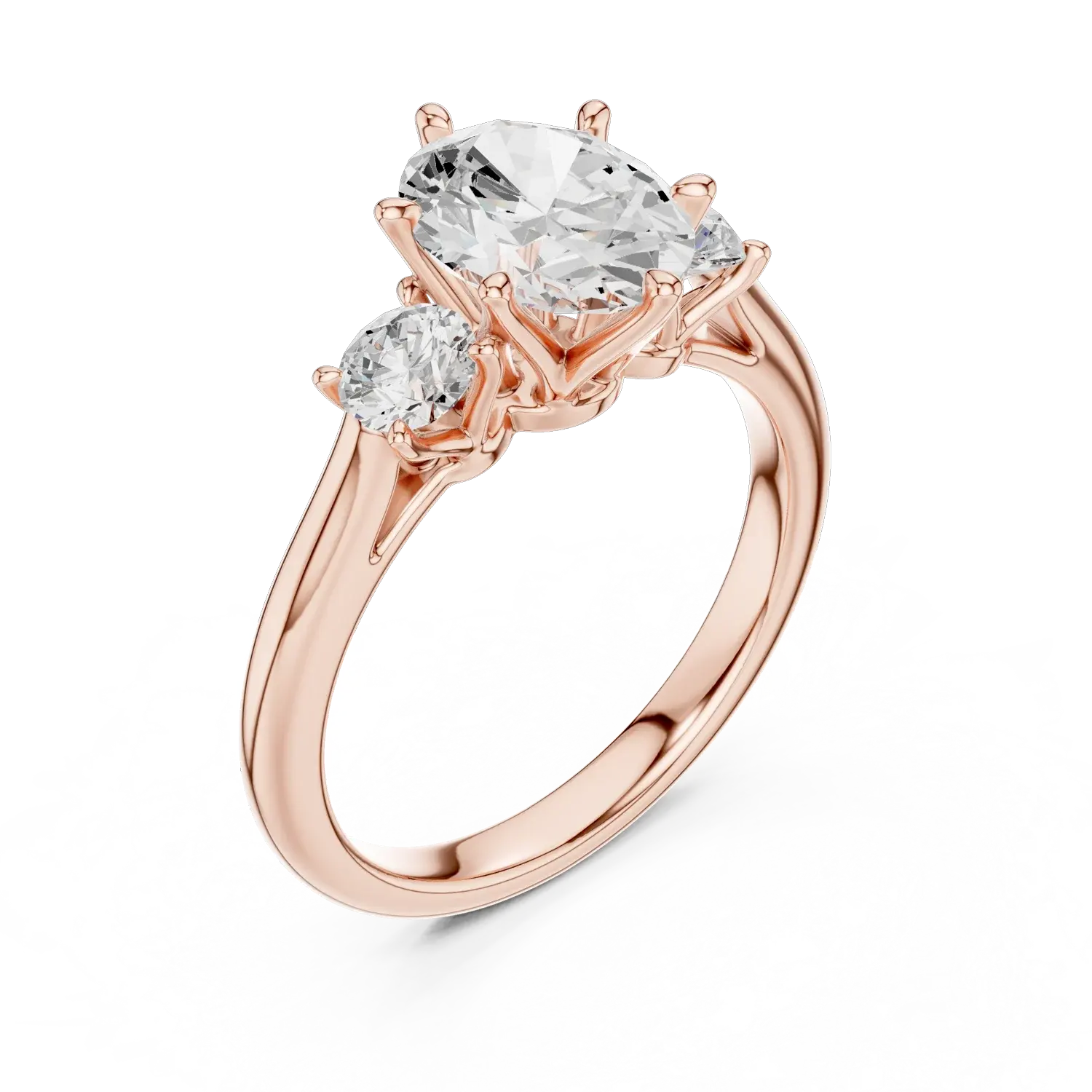 Pierścionek zaręczynowy Three-Stone Trilogy DDLR-895 — Say Diamonds